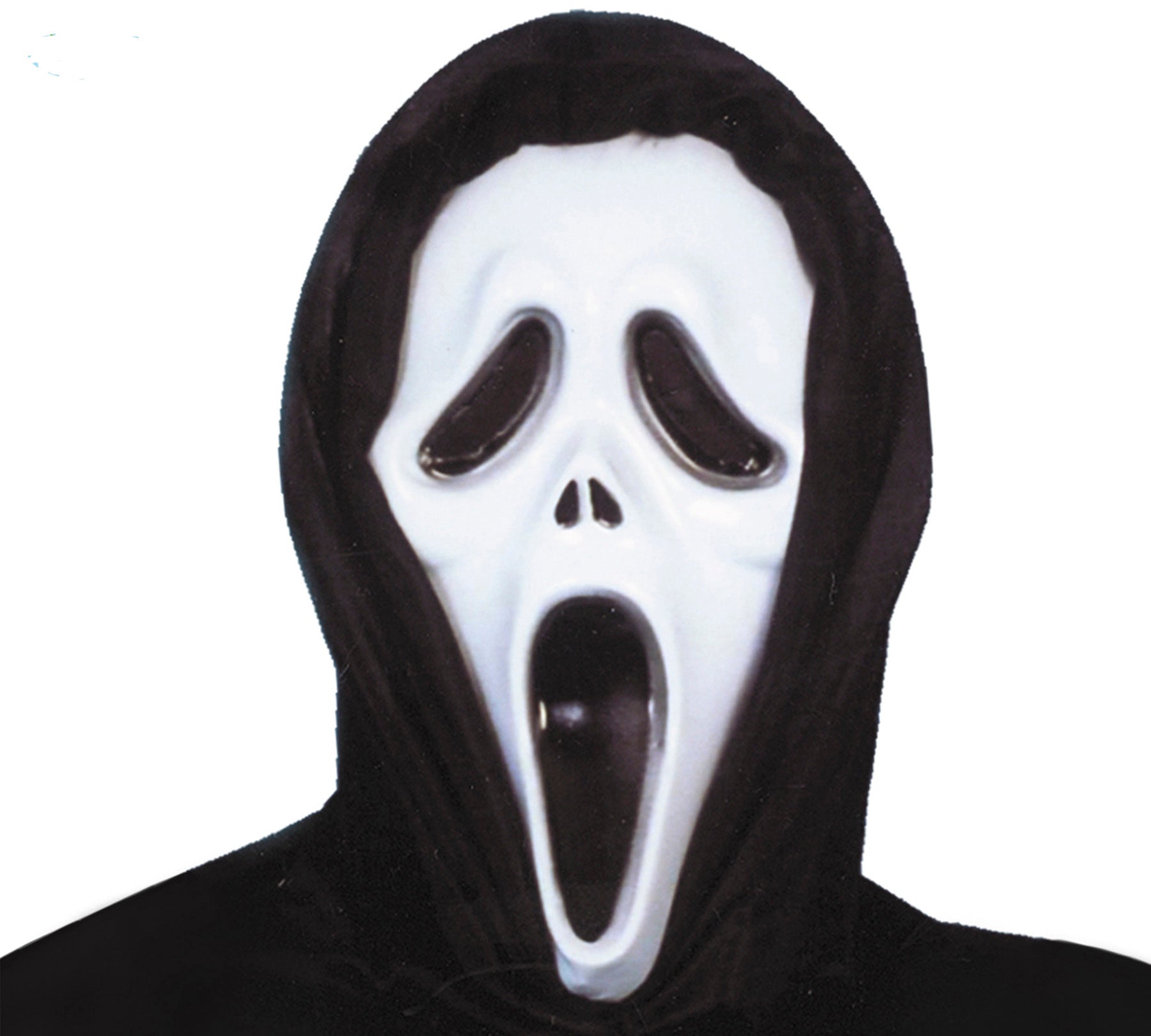 Murderer Scream Mask with Shroud