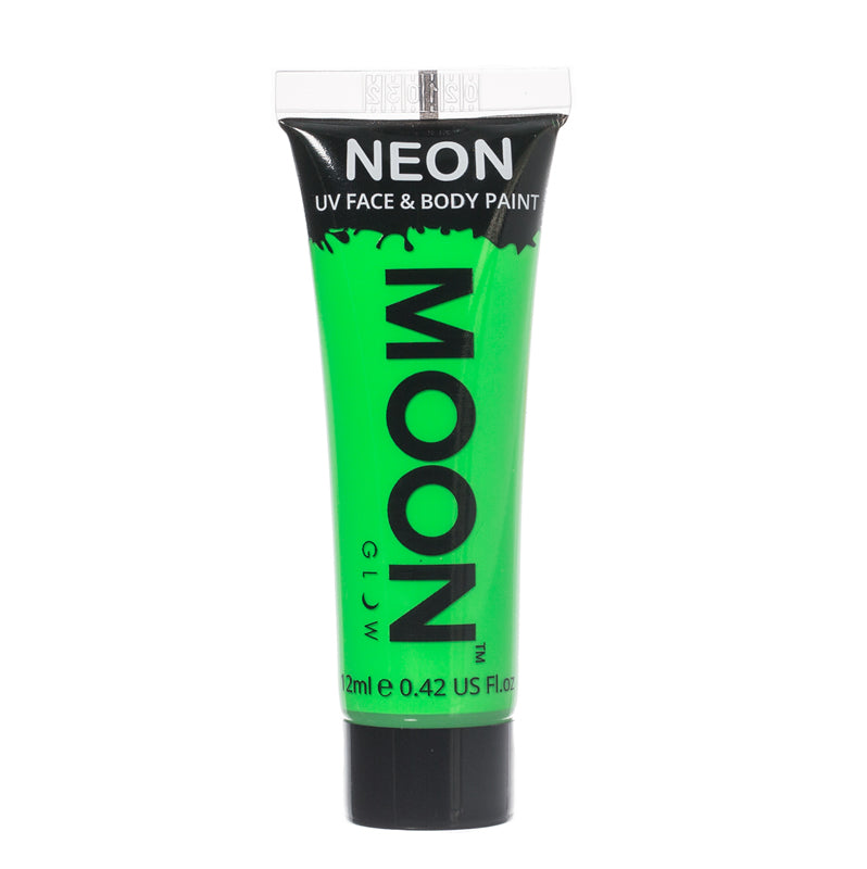 Moon Glow 12ml Intense Neon UV Face Paint Green