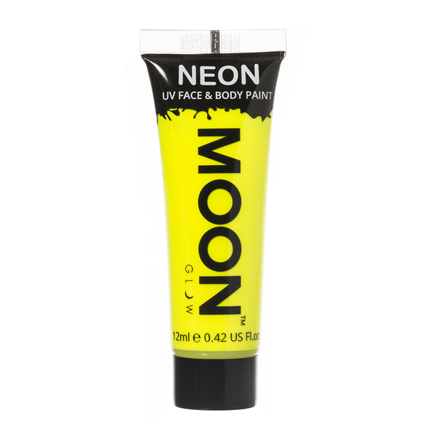 Moon Glow 12ml Intense Neon UV Face Paint Yellow