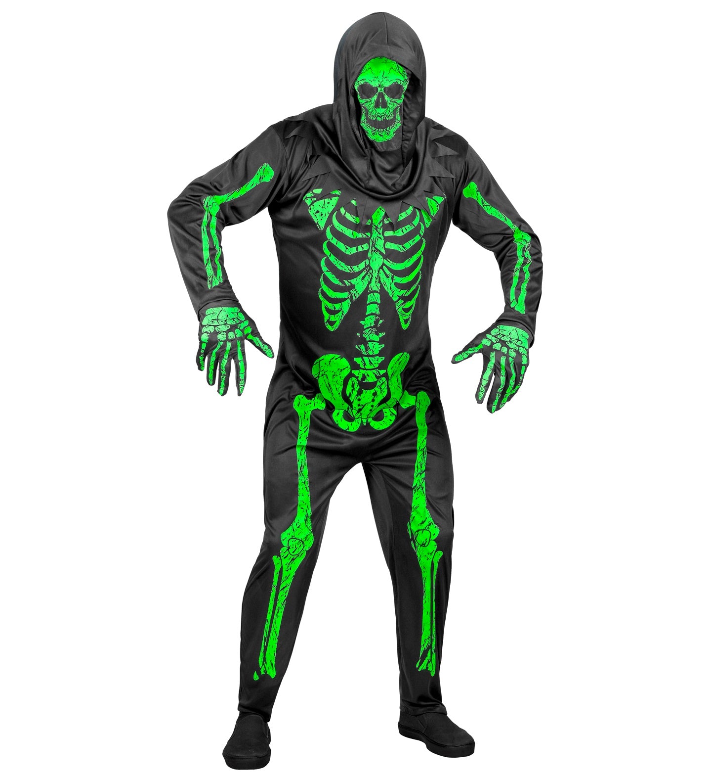 Neon Skeleton Costume Adult