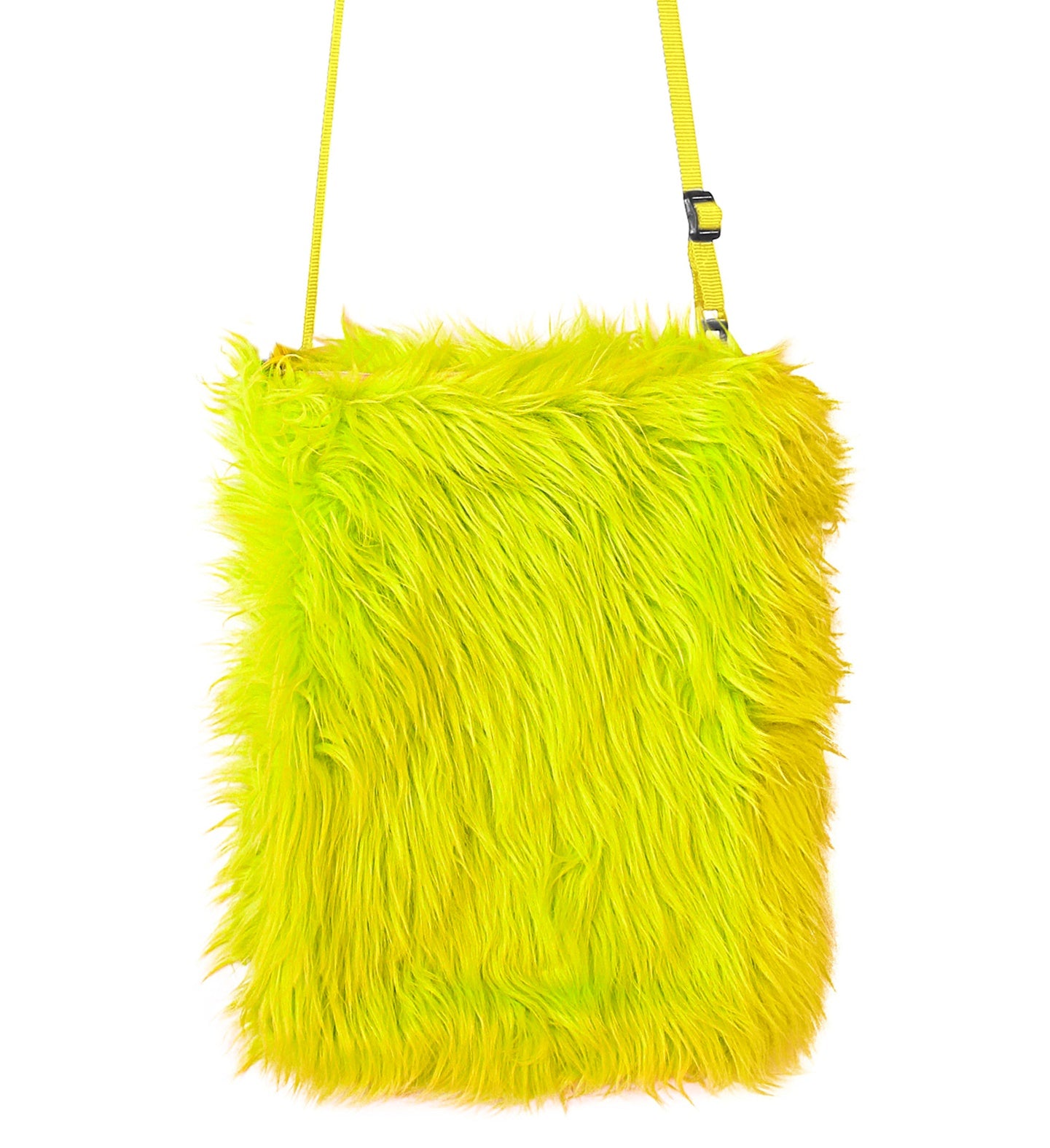 Neon Yellow Plush Handbag