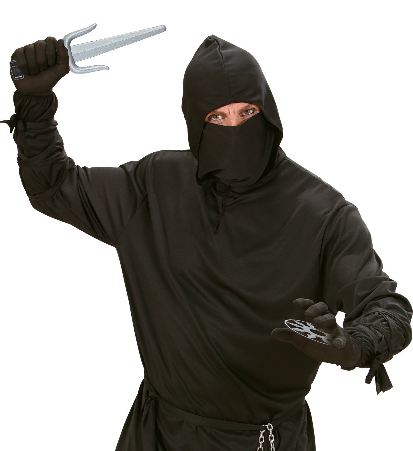 Ninja Sai and Shuriken Weapon Set costume accessory