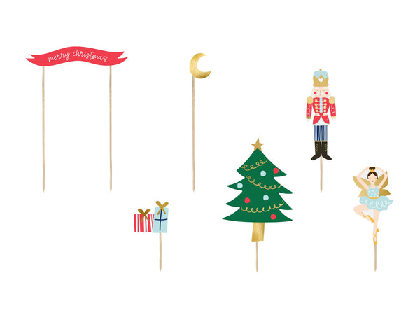 Nutcracker Cake Toppers 6 Piece