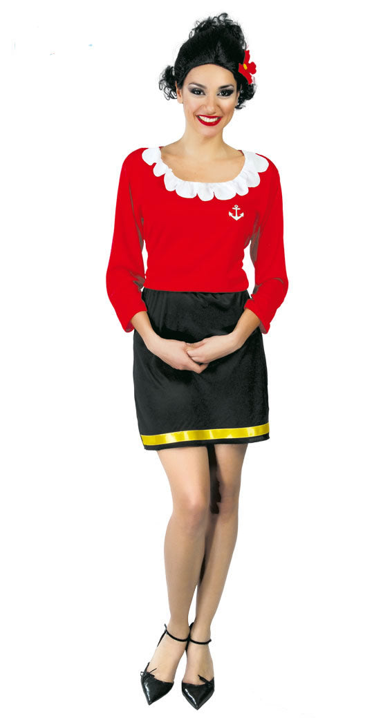 Adult Olive Oyl 1980's Costume