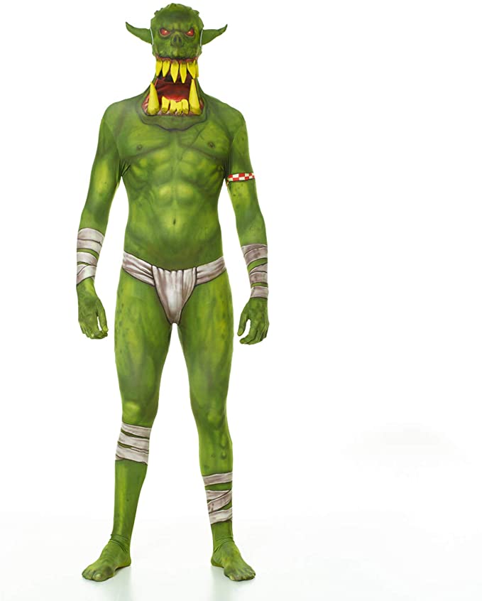 Orc Jaw Dropper Morphsuit Costume Kids