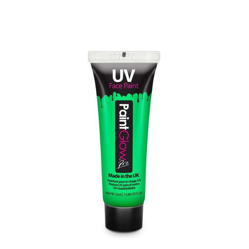 PaintGlow Neon UV Pro Face Paint 12ml Green