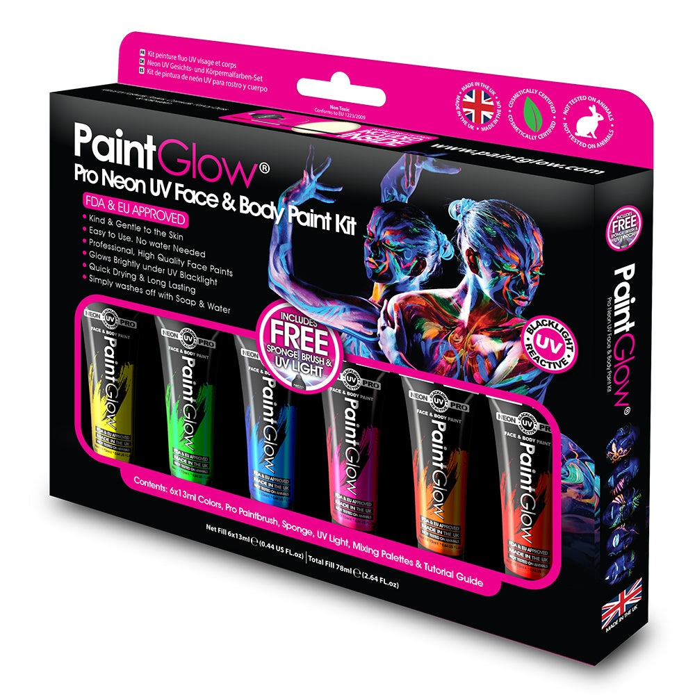 Paint Glow Pro UV Face Paint Boxset