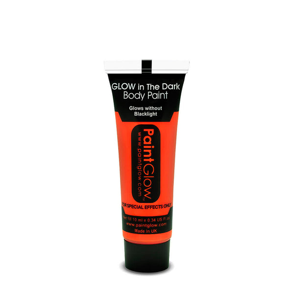 Paintglow Glow in The Dark 10ml UV Face & Body Paint Orange