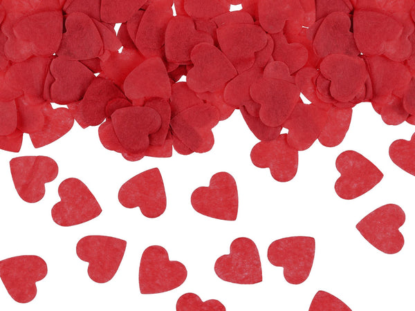 Paper Confetti Hearts Red