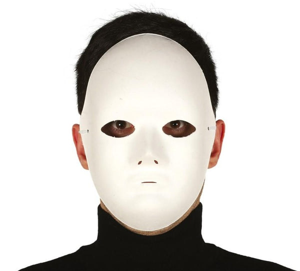 Paper Mache White Mask
