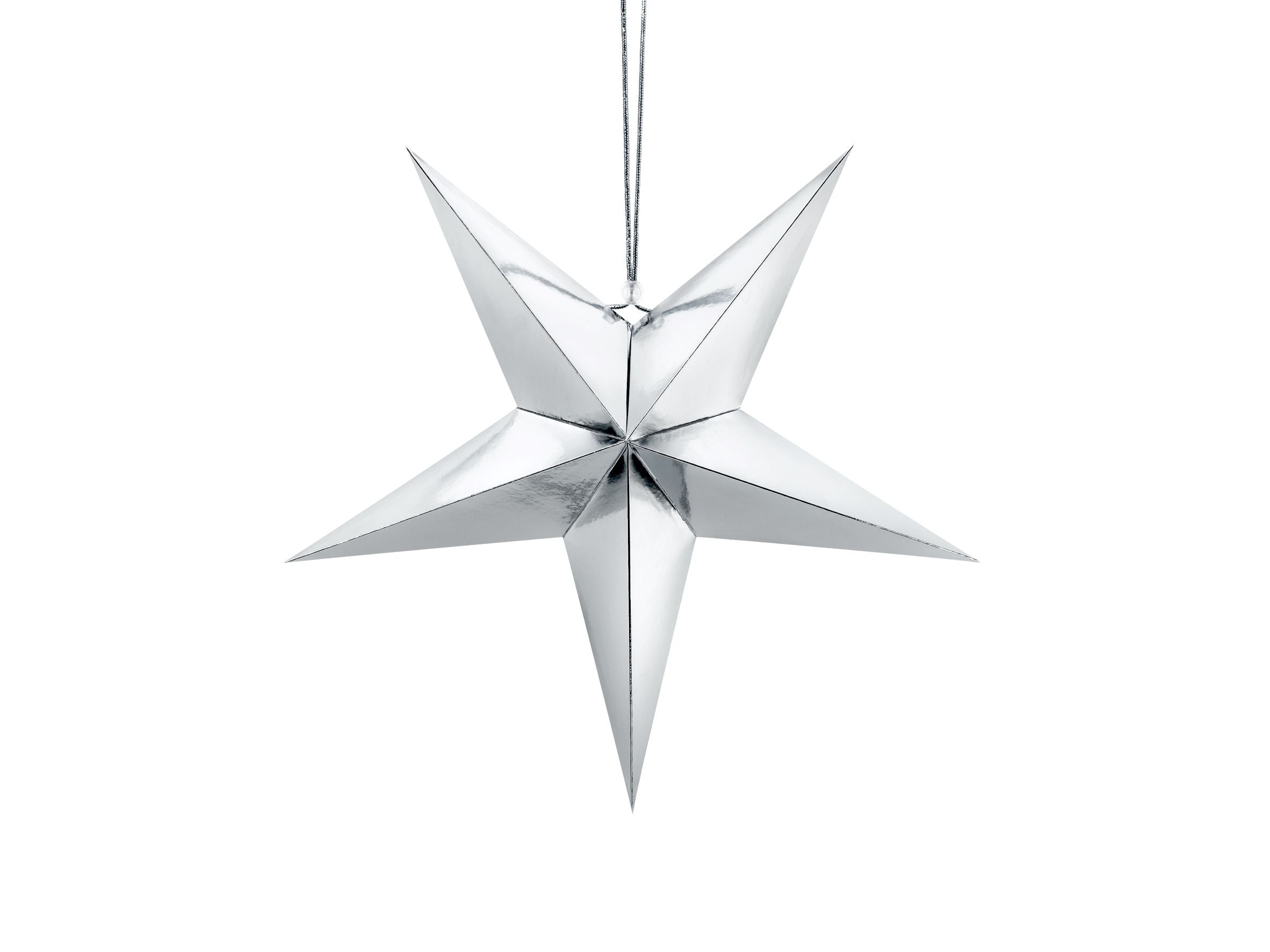 Silver Star Hanging Decoration