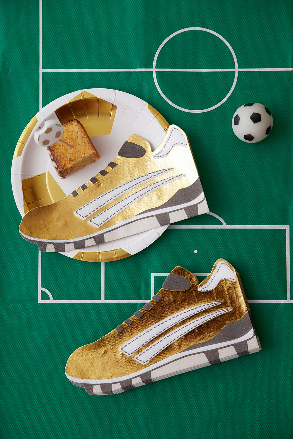 Party Champions Football Boot Shaped Napkins decorations