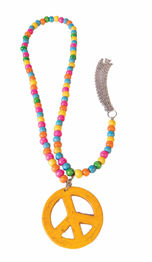 Peace Sign 60s Hippie costume necklace
