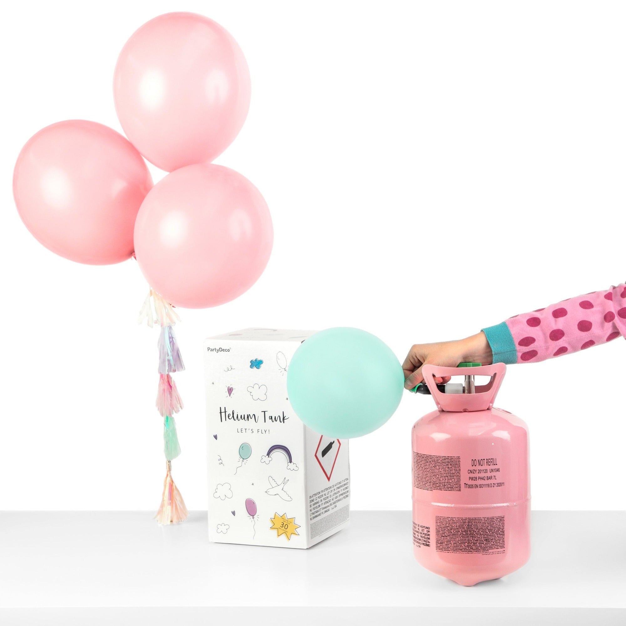 Pink Helium Balloon gas tank