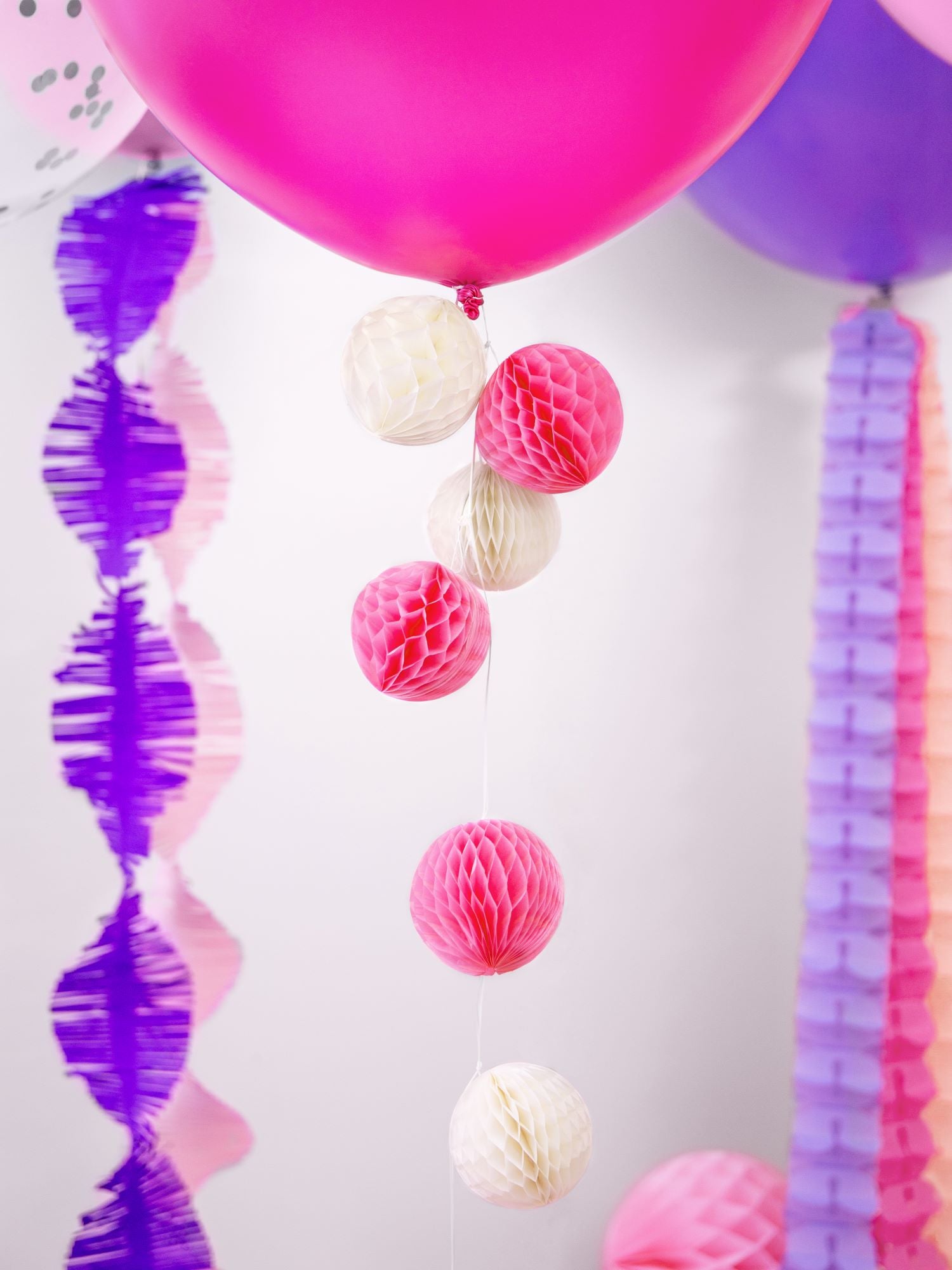 Pink Honeycomb Party Decoration small