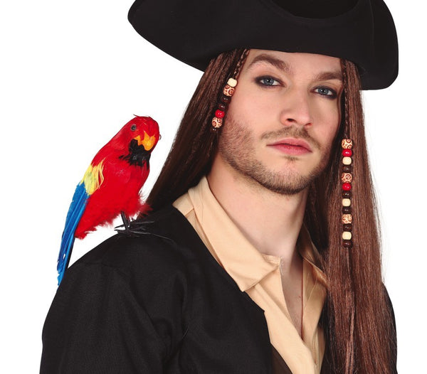 Pirate Shoulder Parrot 30cms