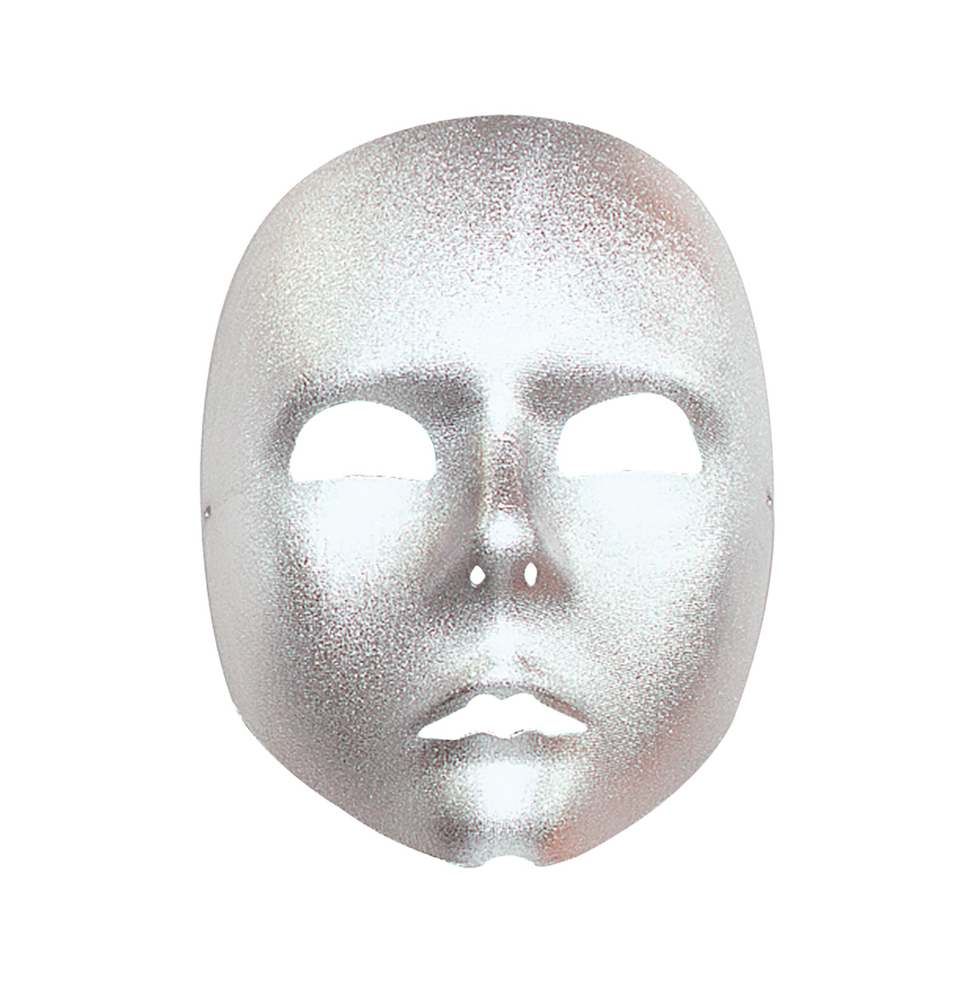 Plain Silver Face Mask