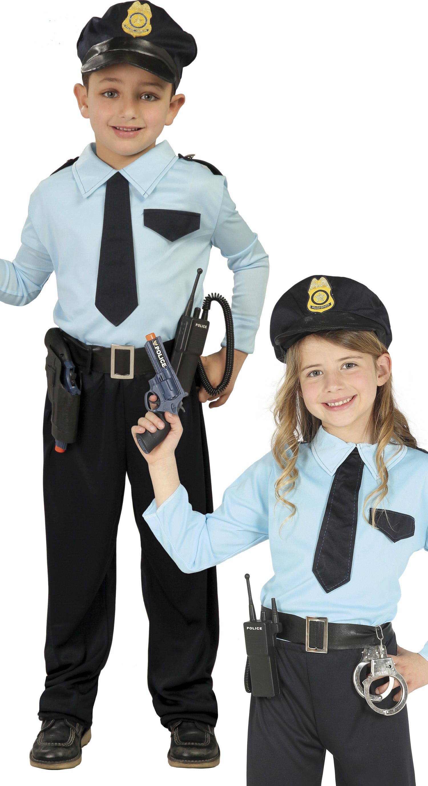Kids Police Officer Costume for boys and girls.