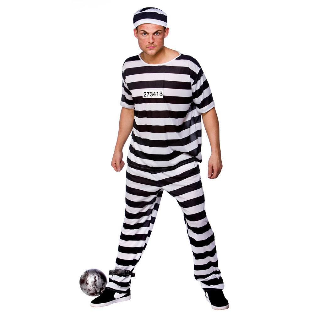 Prison Break Convict men's prisoner costume.