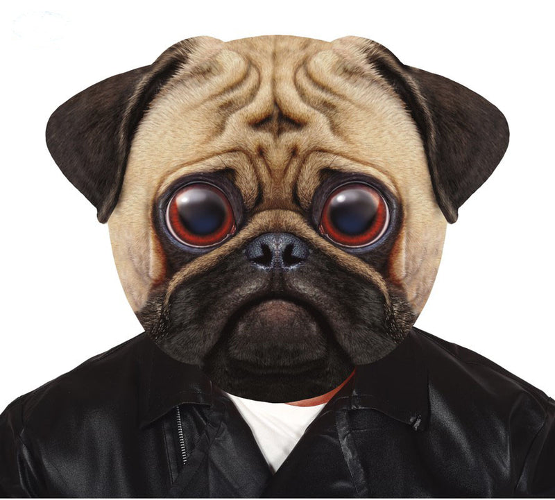Big head pug dog mask for fancy dress