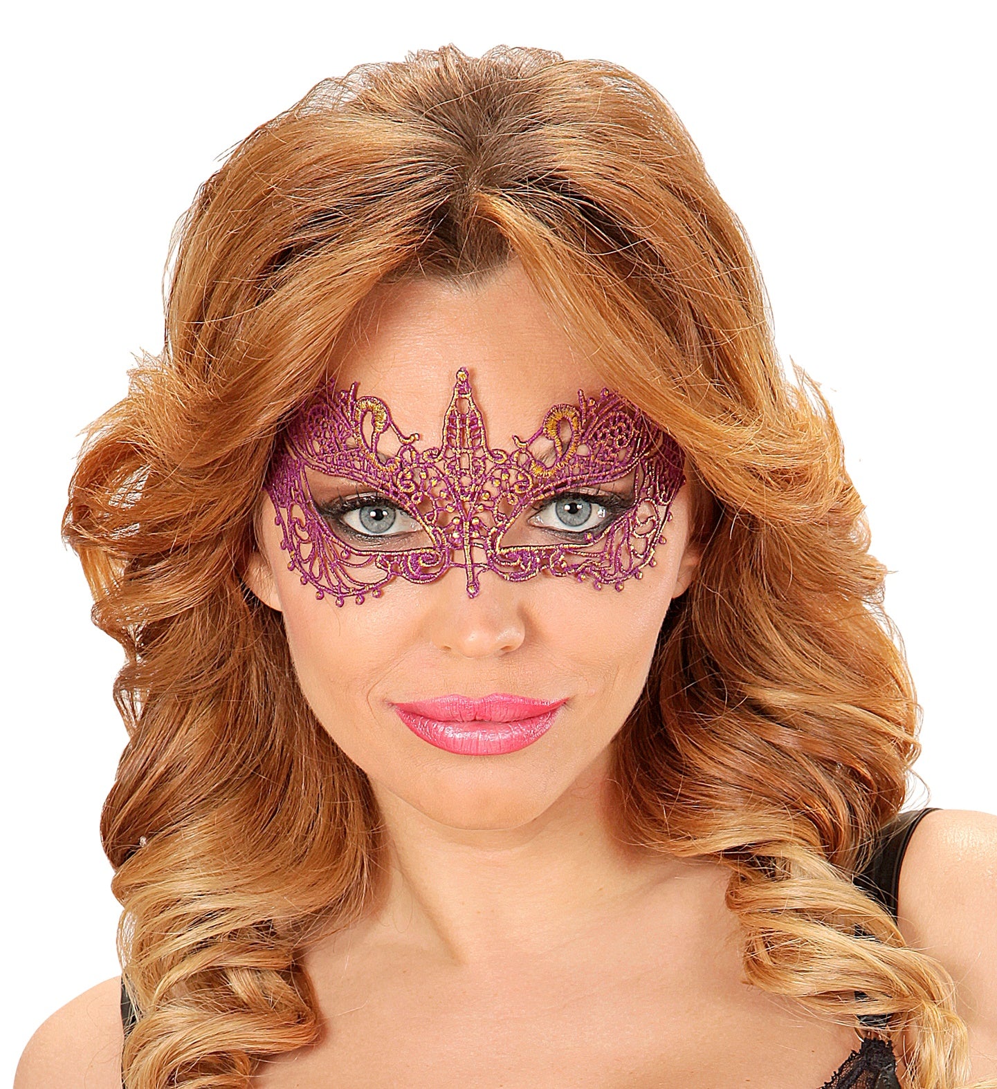 Purple Gran Gala Lace masquerade Eye-mask
