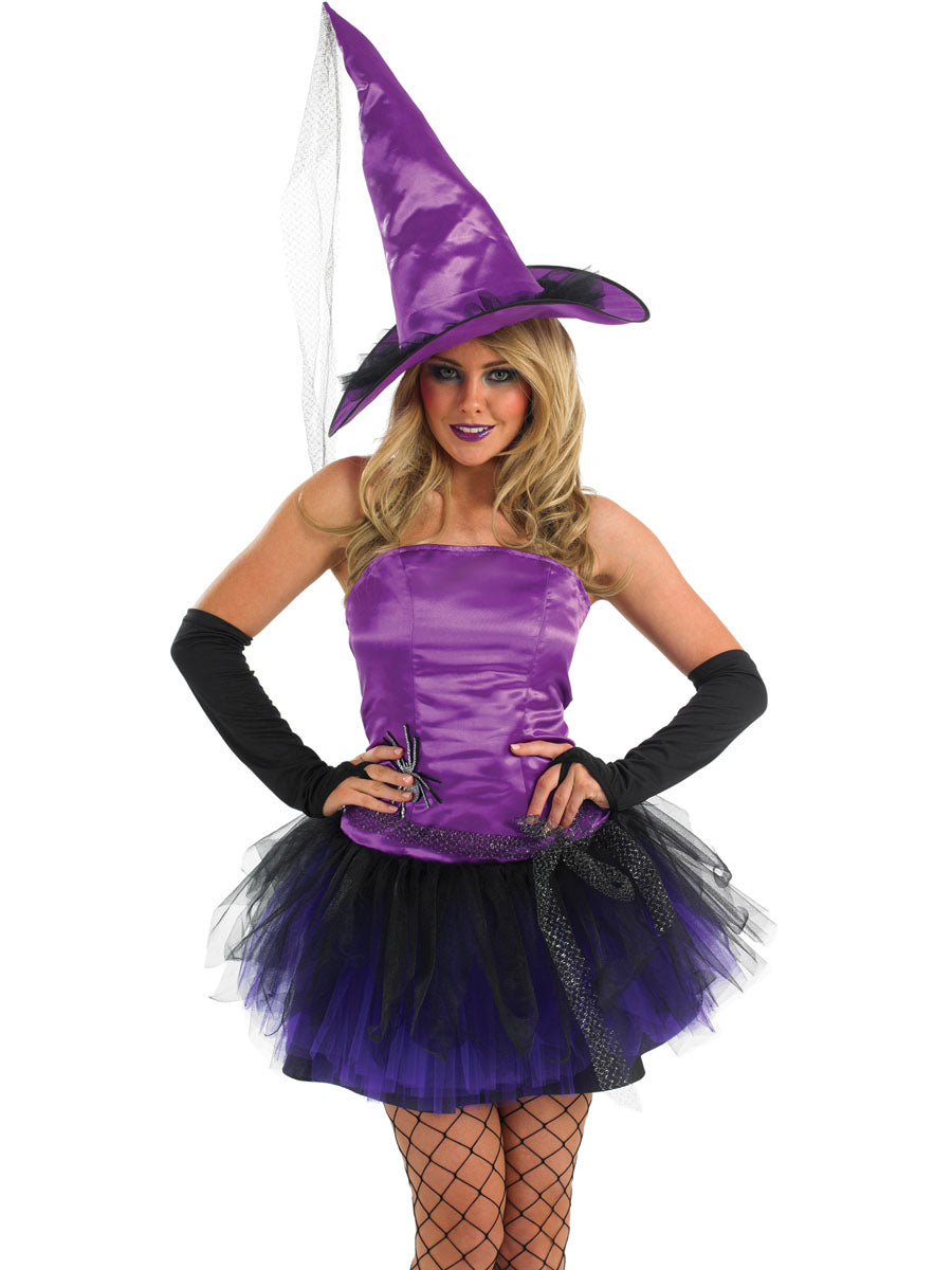 Purple Spider Witch Ladies Halloween outfit