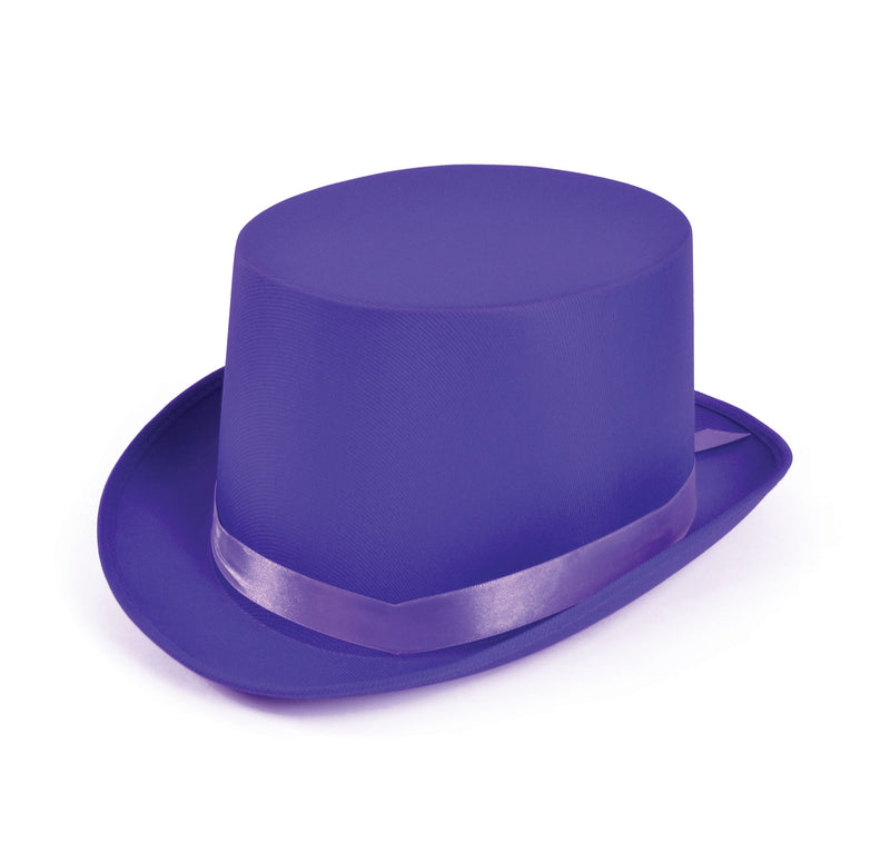 Top Hat Purple Satin