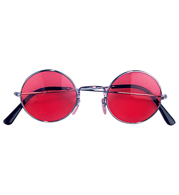 Red 60s Hippie Glasses
