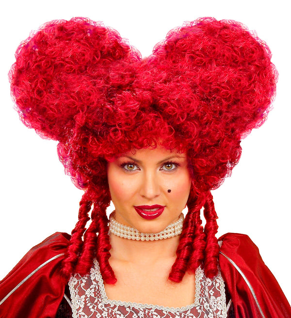 Red Baroque Queen of Hearts Wig