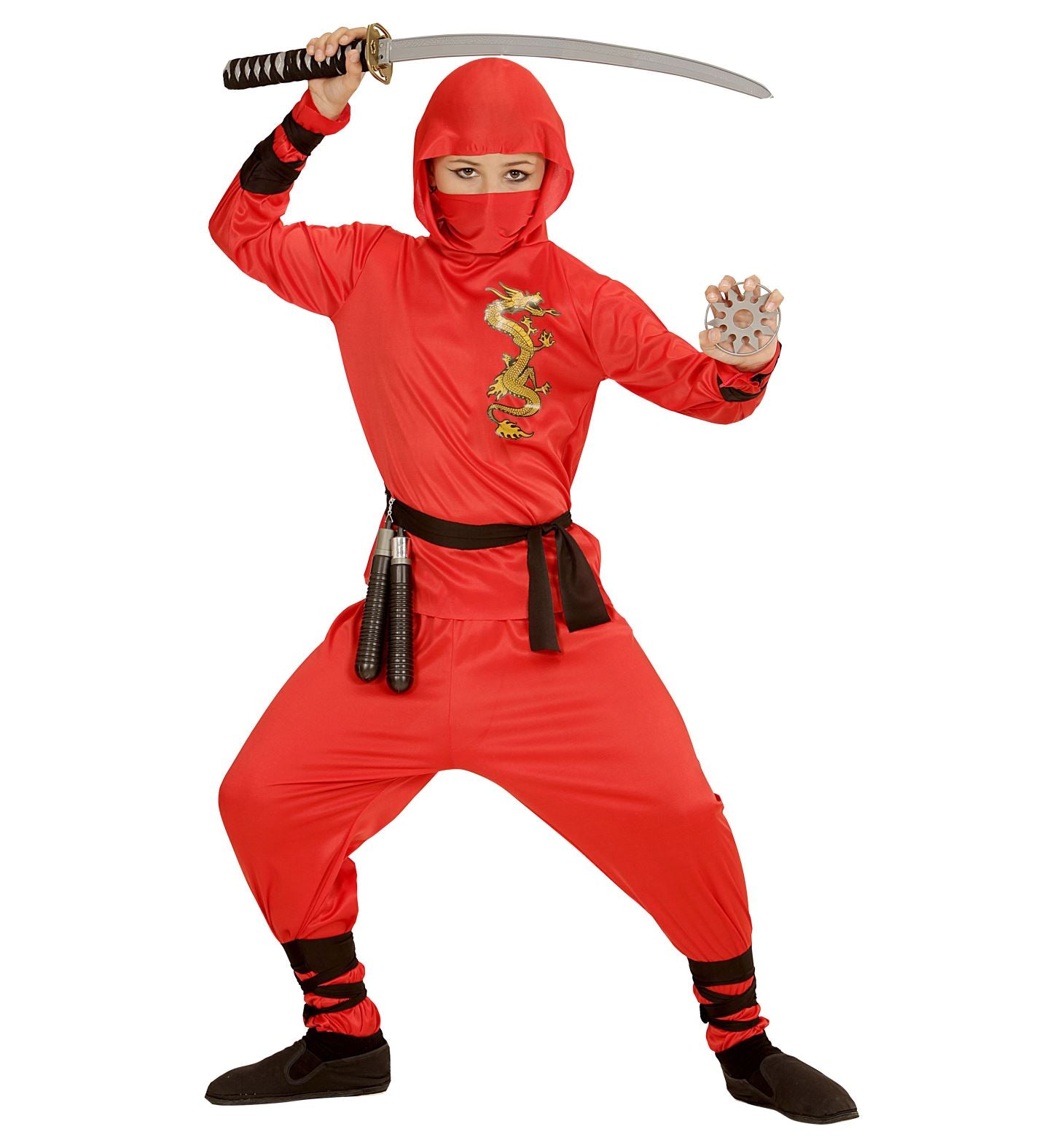 Red Dragon Ninja Costume childs