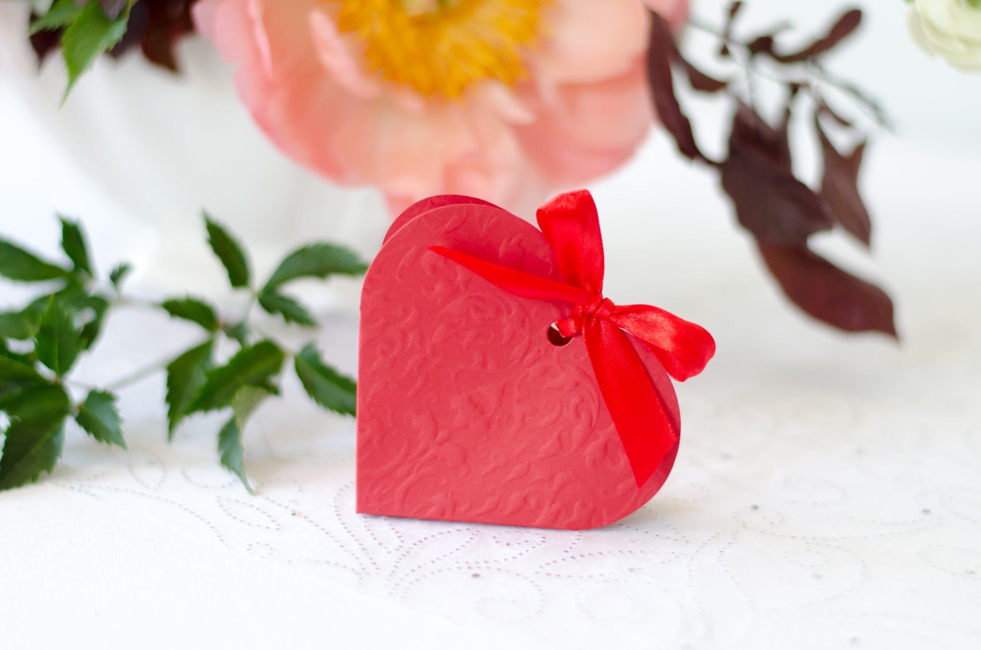Red Heart Favor gift Boxes