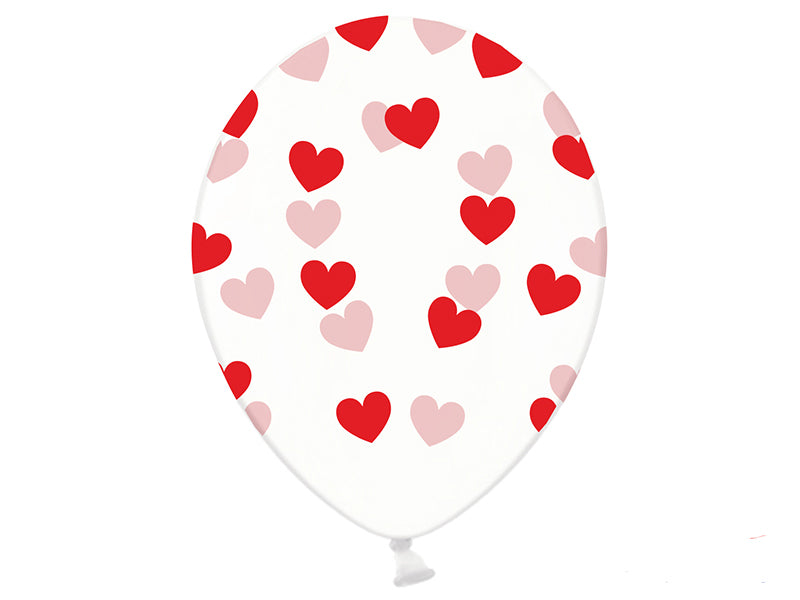 Red Hearts Balloon 30cm Pack of 50