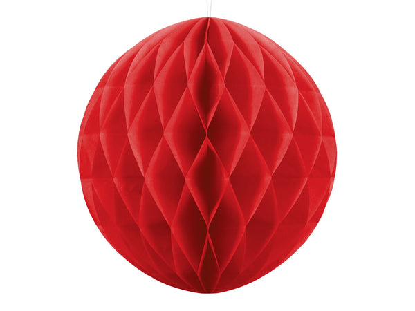 Red Honeycomb Decoration 20cm