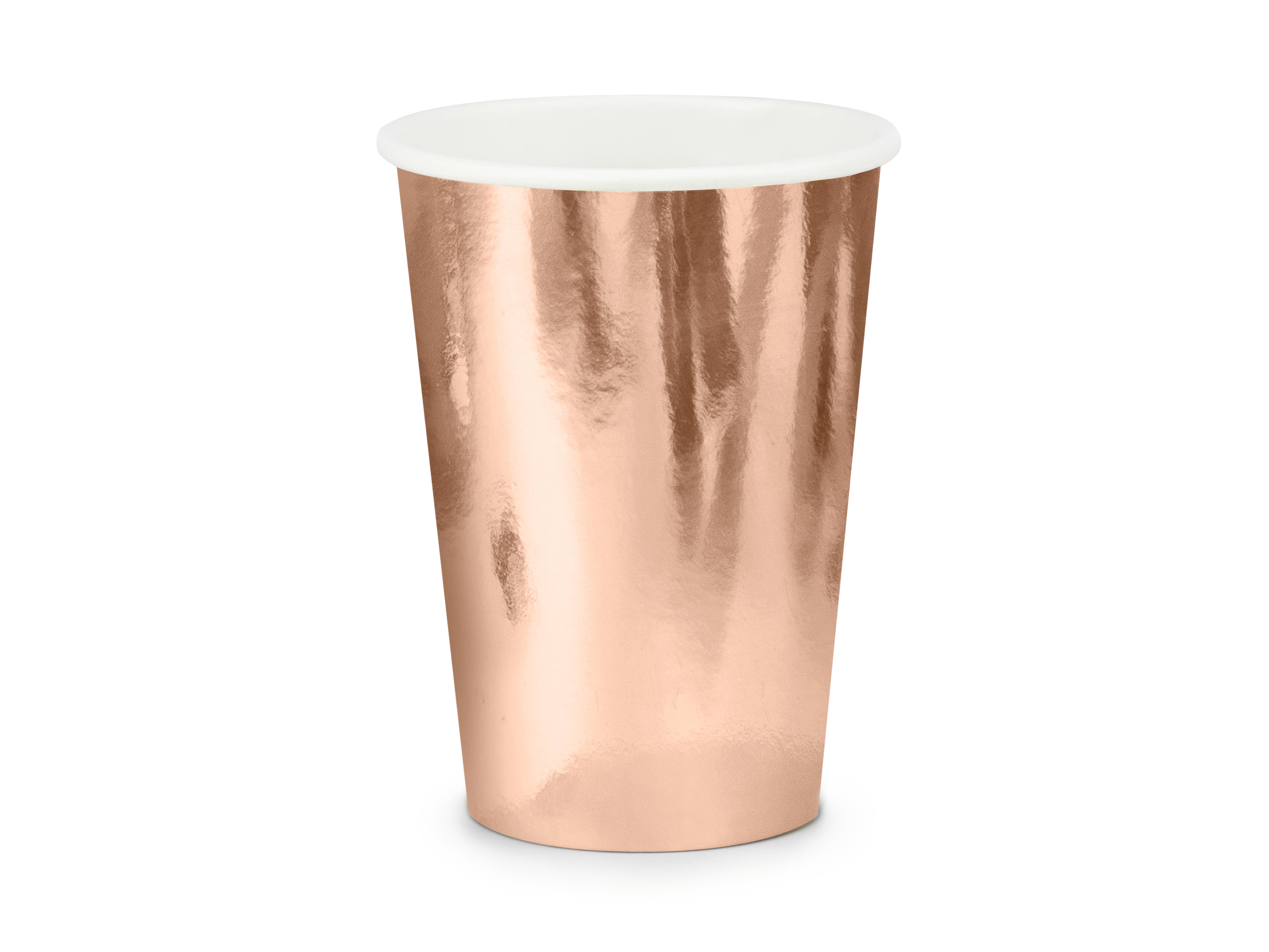 Rose Gold Metallic Paper Cups