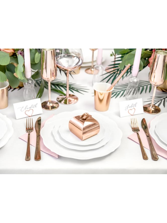 Rose Gold Wedding Favour Boxes