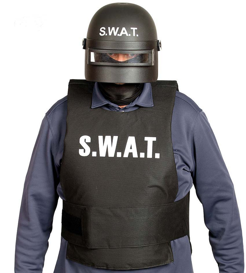 SWAT Riot Police Helmet for adults.