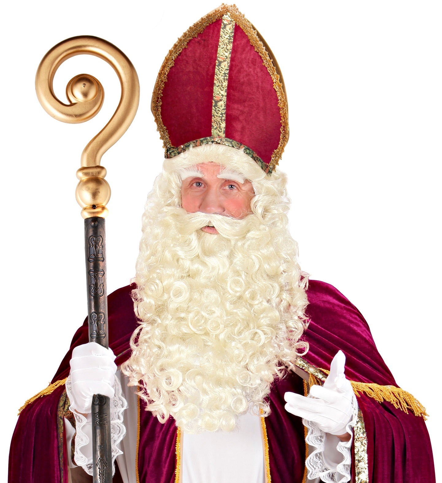 Saint Nicholas Wig, Beard & Eyebrow Set