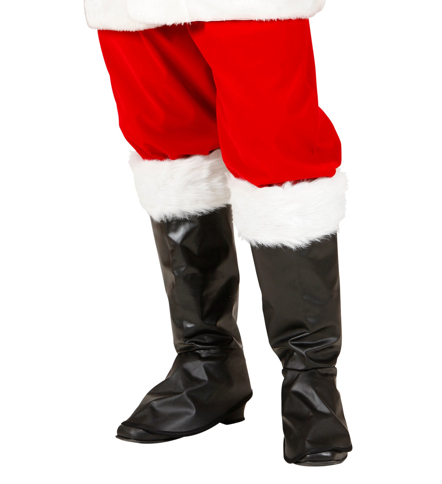 Santa Boot Covers With Fur Trim