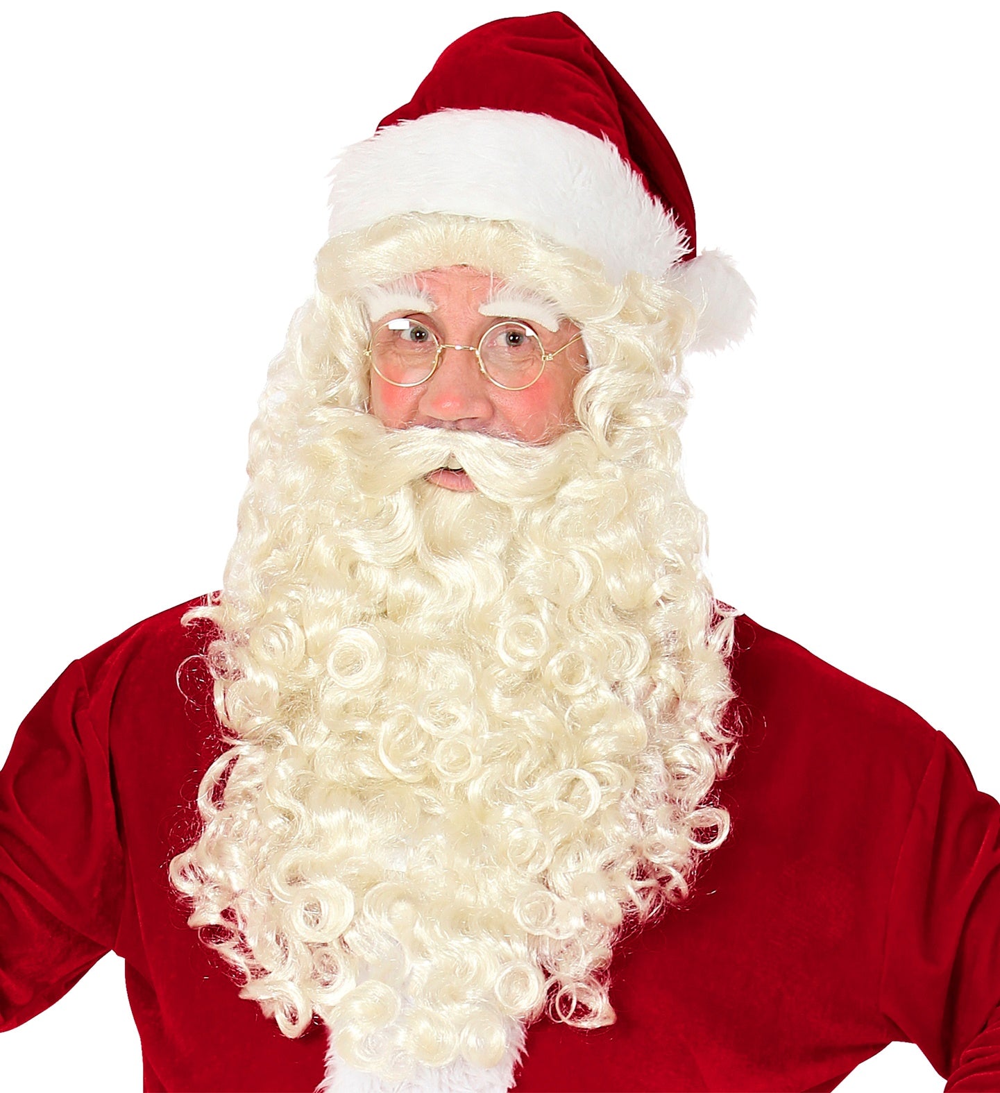 Santa Claus Saint Nicholas Wig Beard Eyebrow Set