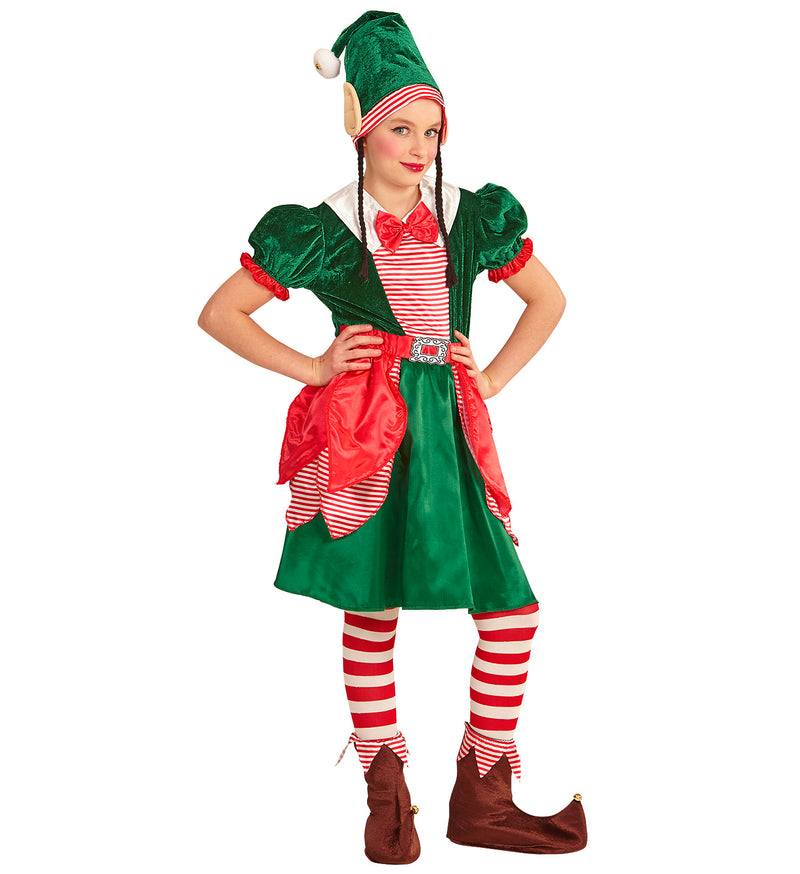Santa's Little Helper Costume Girl