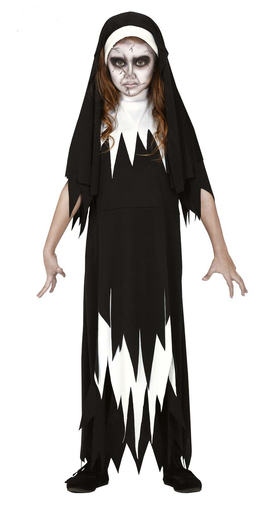 Children's Scary Nun Costume for girls