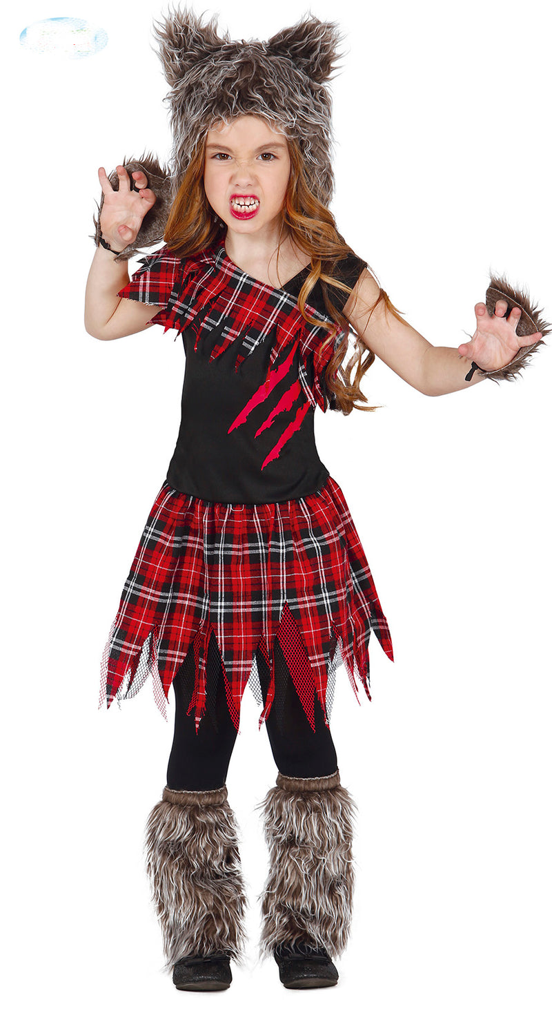 Girls Scottish Werewolf Costume for children