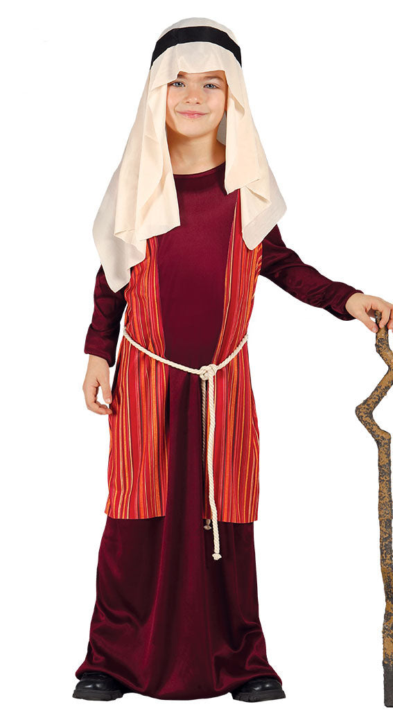 Child's Shepherd or Joseph Red Costume for nativity play