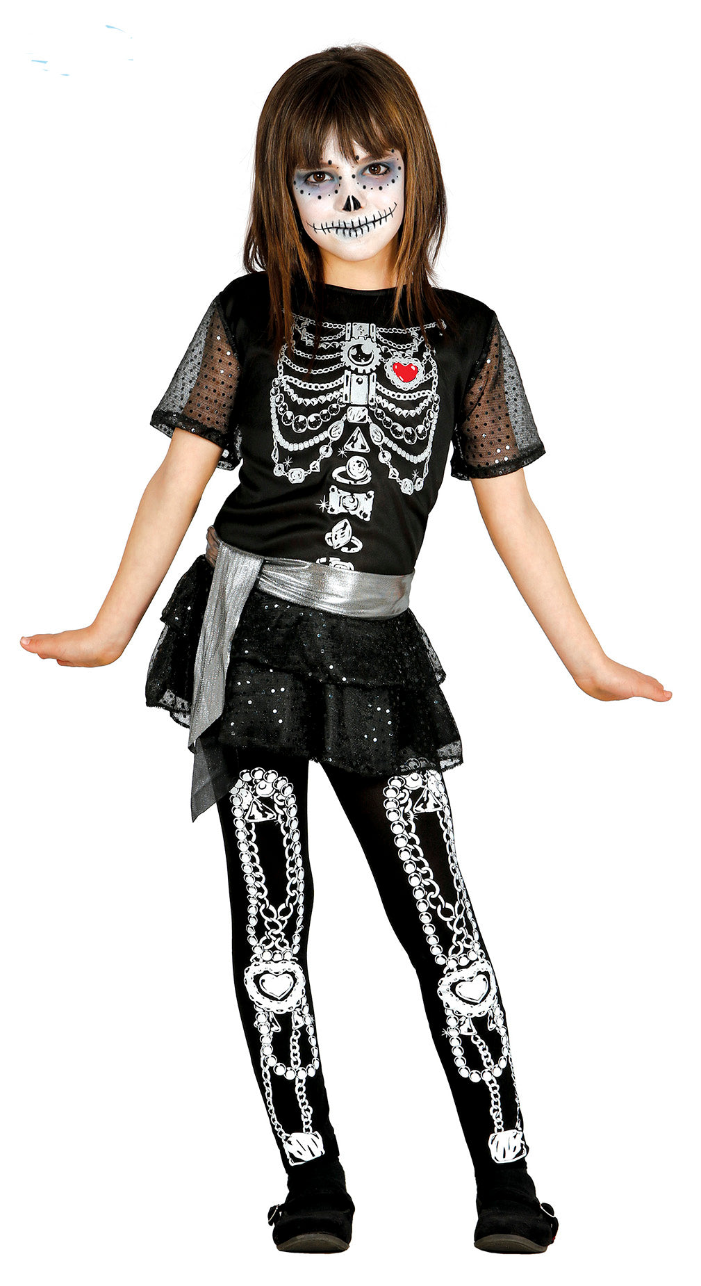 Shiny Skeleton Costume Girl