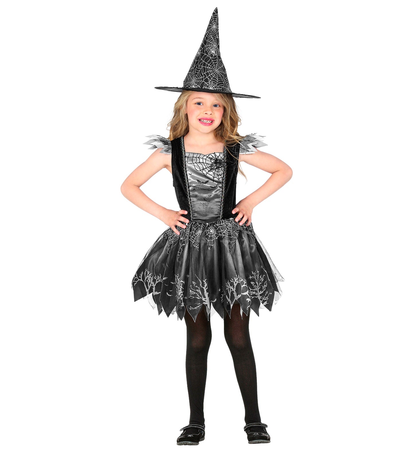 Silver Spider Witch Toddler Costume 