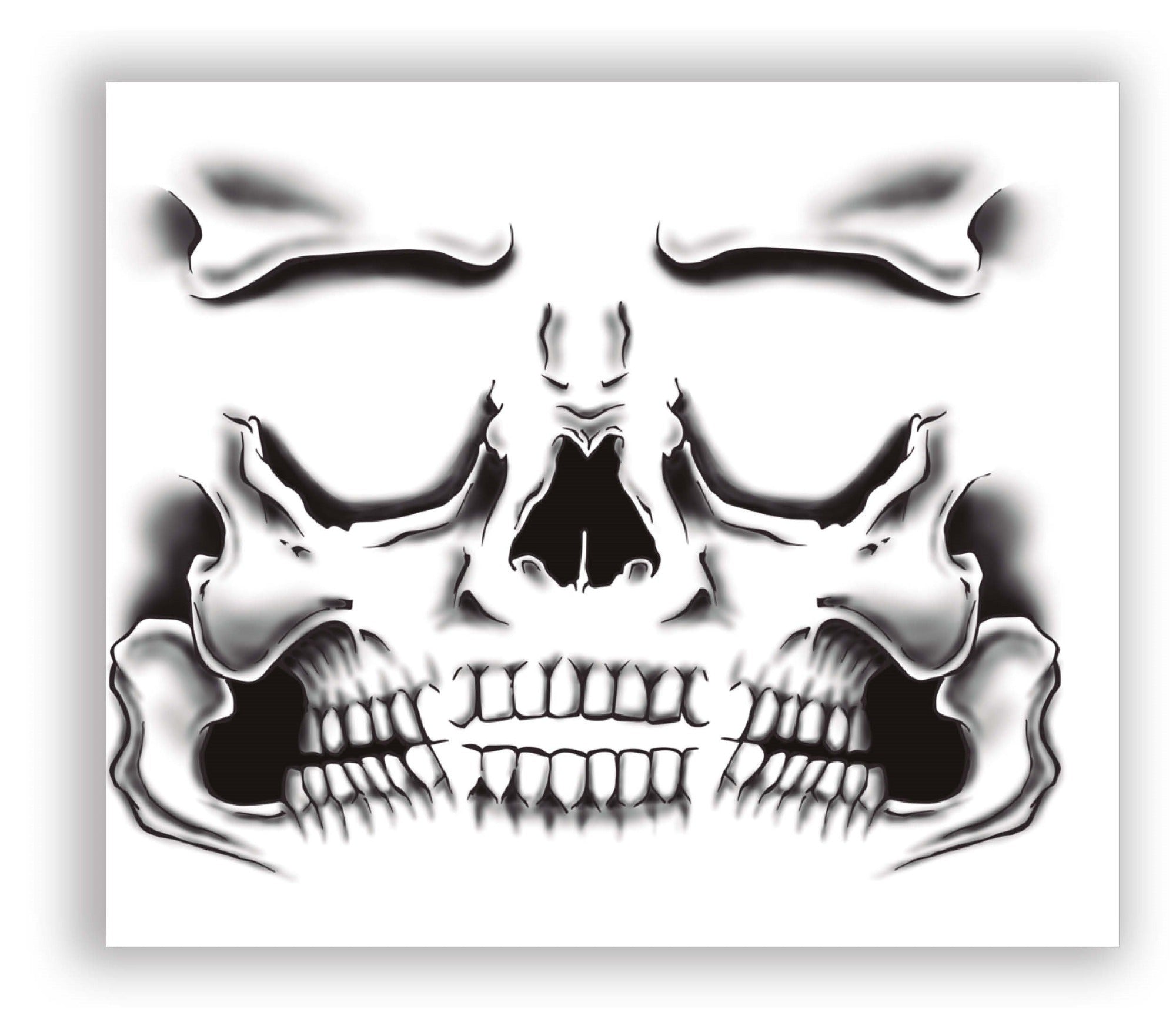 Skeleton Skull Face Tattoos