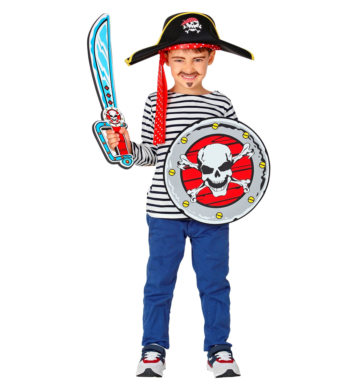 Skull Pirate Sword and Shield EVA Set Child's