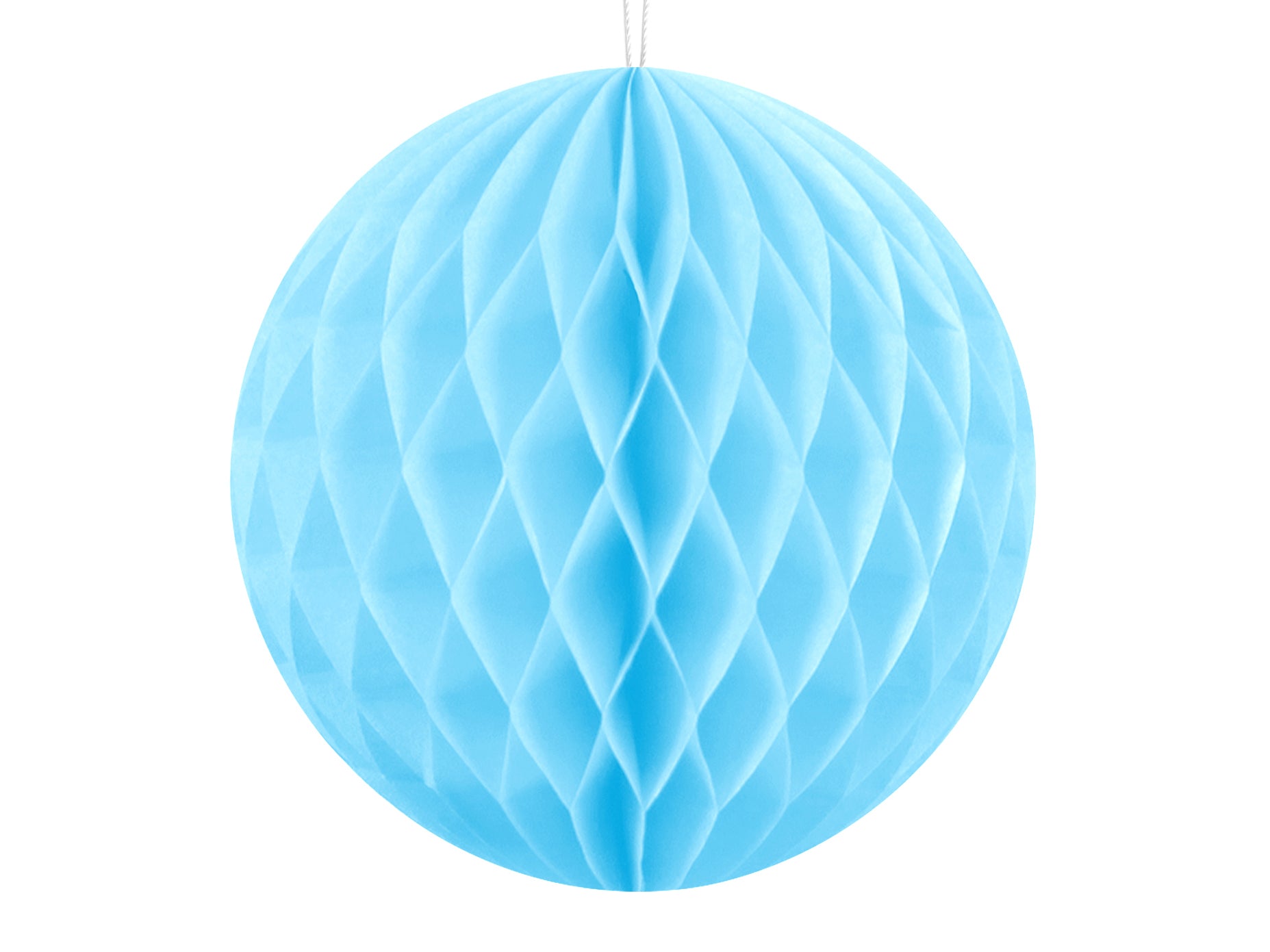 Sky Blue Honeycomb Ball Decoration 10cm