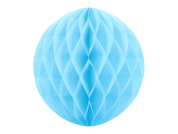 Sky Blue Honeycomb Ball Decoration 20cm 