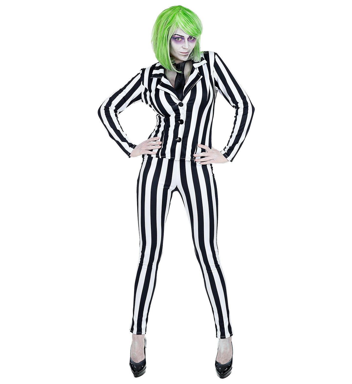 Sleazy Ghost Beetlejuice Costume for women